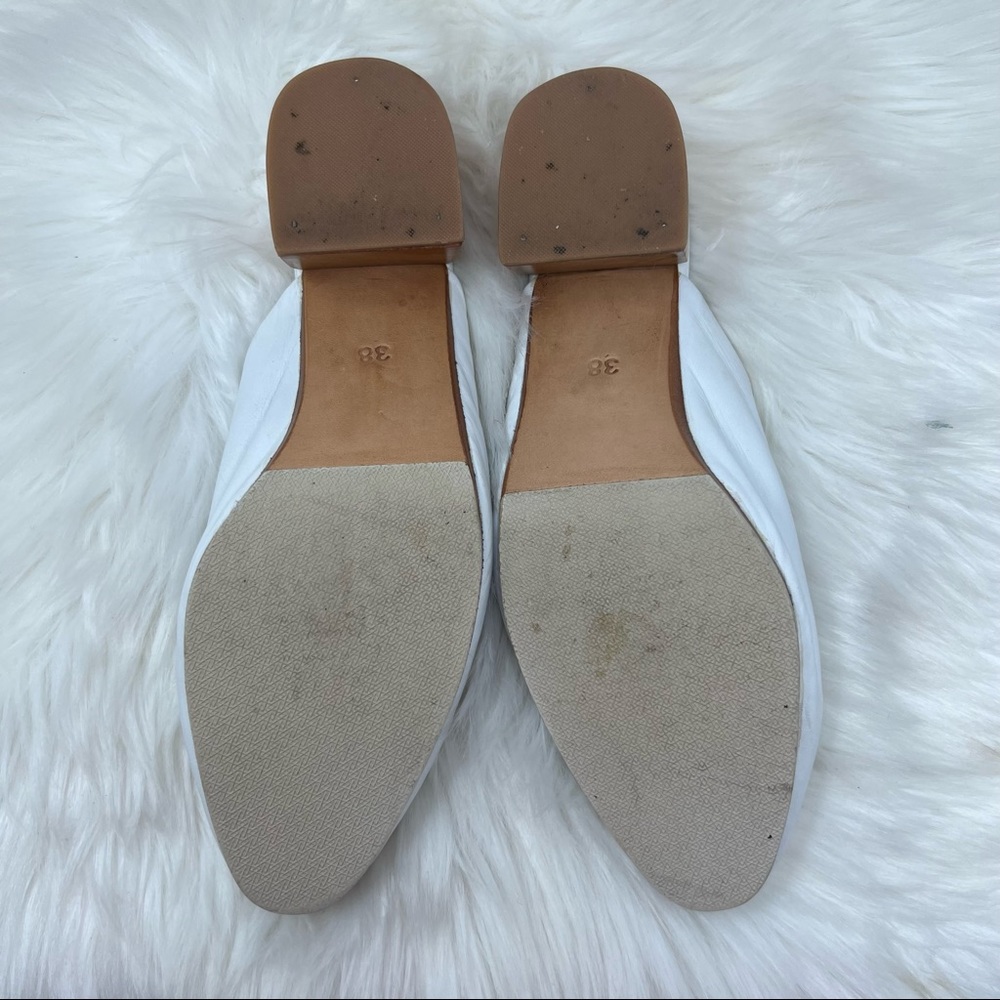 James Smith Cafe society mule white wood leather 38 - Picture 8 of 10